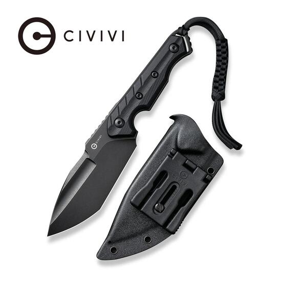 Maxwell Black G10 Handle fixed knife