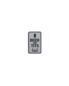 Beer and Tits Patch Black/Grey