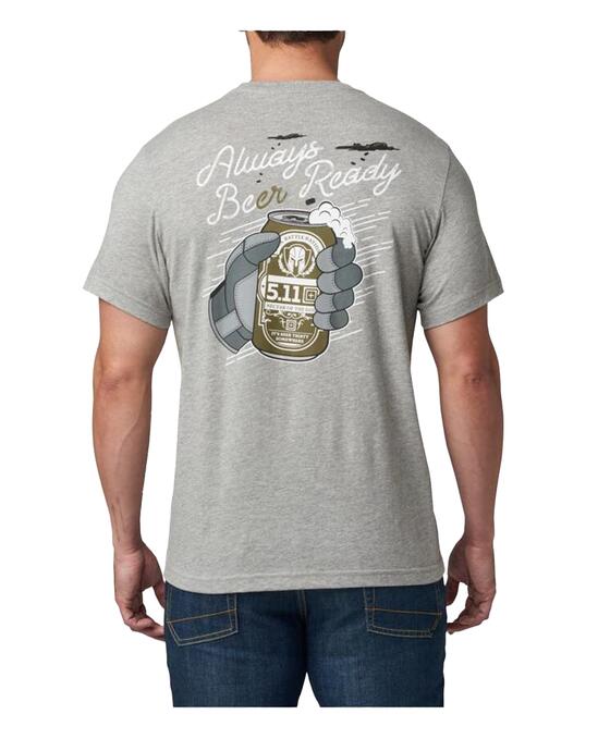Always Beer Ready SS Tee Heather Grey
