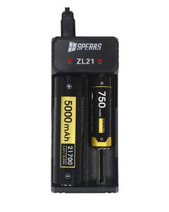 ZL21 dual-slot Type C-USB battery charger