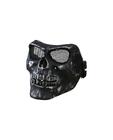 Half Face Skull Mask Black