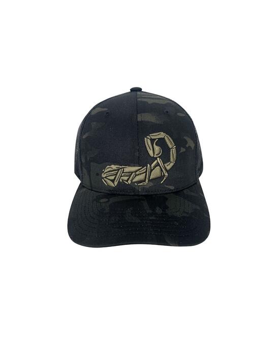 Шапка Trucker Hat Black Multicam
