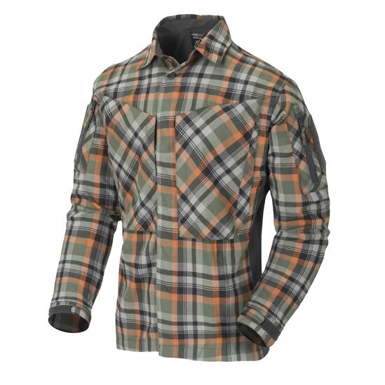 Риза с дълъг ръкав MBDU Flannel Timber Olive Plaid