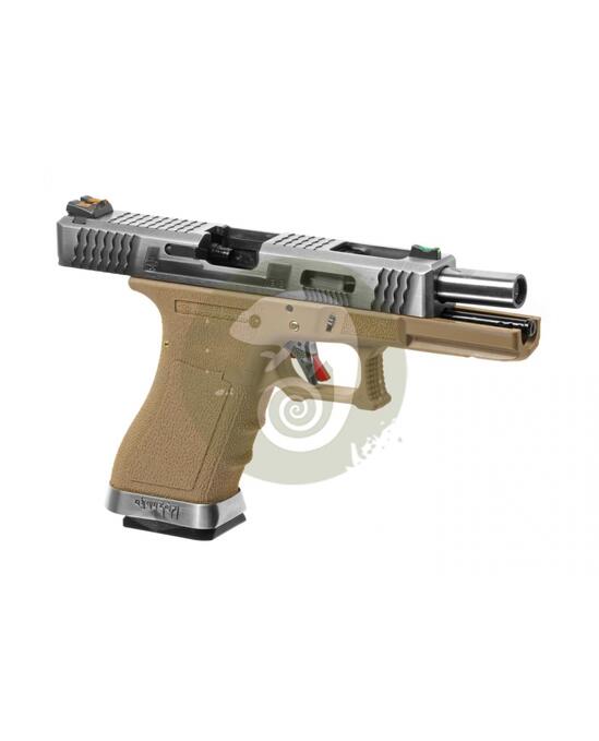 G-Force 18C SV Silver Barrel Metal Version GBB Desert