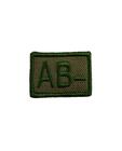 AB Negative Blood Group Patch Green