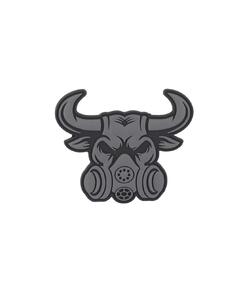 101 INC Нашивка 3D PVC Gasmask Bull Grey