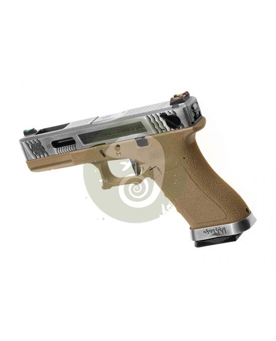 G-Force 18C SV Silver Barrel Metal Version GBB Desert