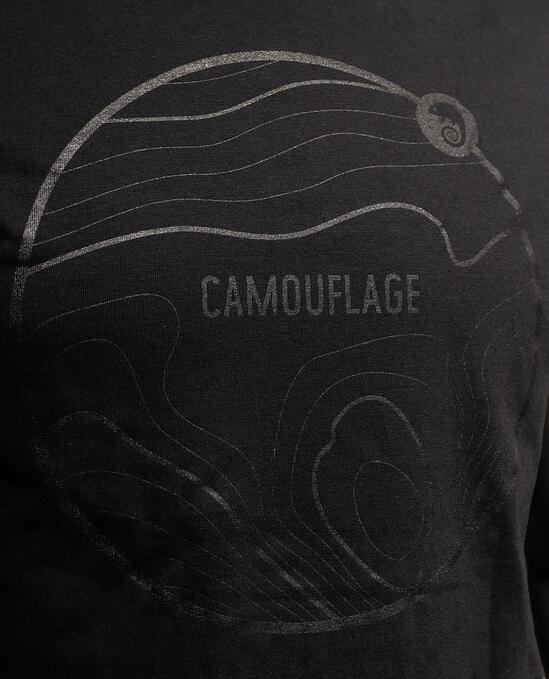 Тениска Topographic Map Black