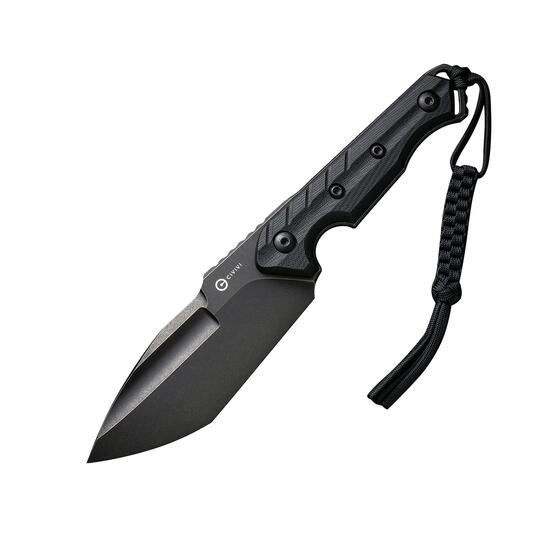 Maxwell Black G10 Handle fixed knife
