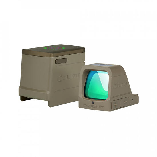 Бързомерец Osight - 3MOA Green Dot Dark Earth