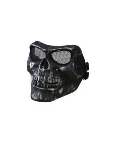 Half Face Skull Mask Black