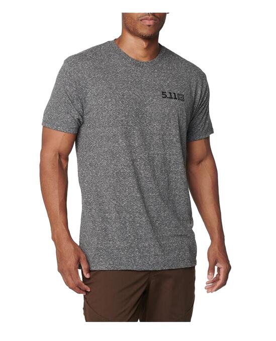 5.11 Tactical Triblend Legacy SS Tee T-Shirt Charcoal Heather