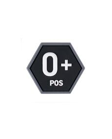 Нашивка Hexagon Blood Type O+ Positive