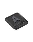 Нашивка Bloodtype Square Rubber Patch A+
