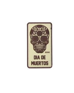 Dia De Muertos Patch Beige