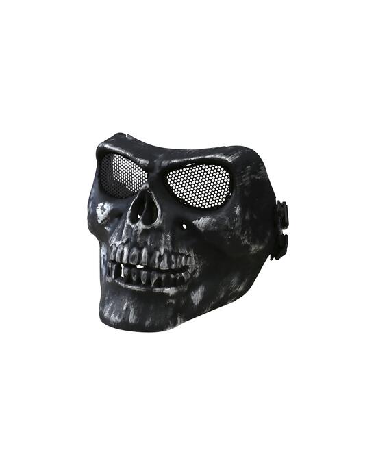 Half Face Skull Mask Black