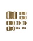 Buckle Set 9 pcs Coyote