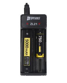 ZL21 dual-slot Type C-USB battery charger