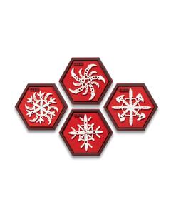 Нашивка Snowflake Ninja Star Red