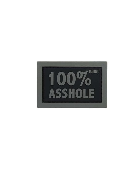 100% Asshole Patch Black/Grey