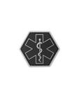 Paramedic Hexagon Rubber Patch Black
