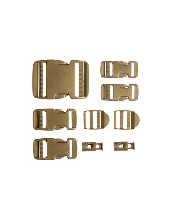 Buckle Set 9 pcs Coyote
