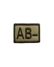AB Negative Blood Group Patch Khaki