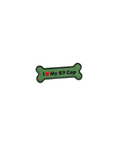 I Love My K9 Cop Patch Green