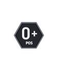 Нашивка Hexagon Blood Type O+ Positive