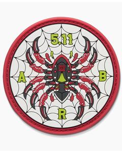 Нашивка Bladed Spider Patch Crimson