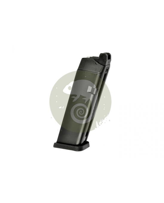 Green Gas Magazine WE17/WE18C GBB 24rds Black