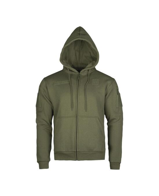 Tactical Hoodie with Zipper Ranger Green