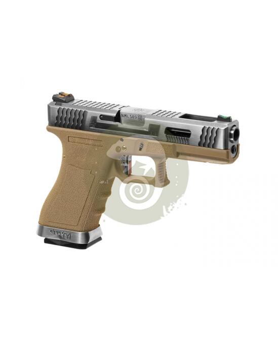 G-Force 18C SV Silver Barrel Metal Version GBB Desert