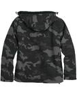 Windbreaker Zipper Jacket Black Camo