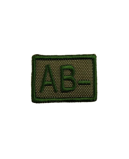 AB Negative Blood Group Patch Green