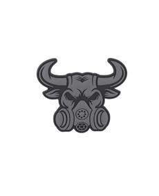 101 INC Нашивка 3D PVC Gasmask Bull Grey