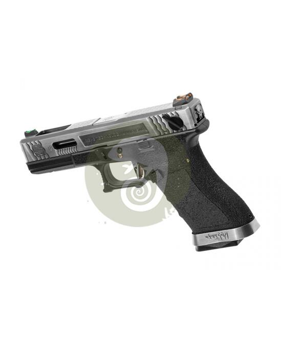 G-Force 18C SV Silver Barrel Metal Version GBB Black