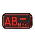 Нашивка Bloodtype Desert ABneg Red