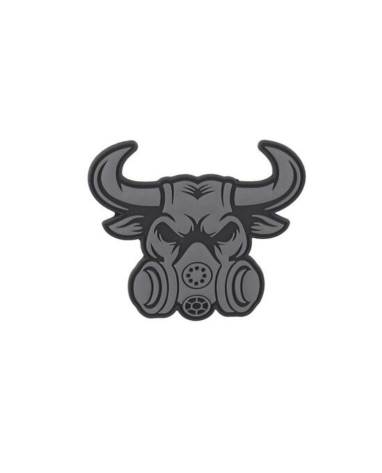 101 INC Нашивка 3D PVC Gasmask Bull Grey