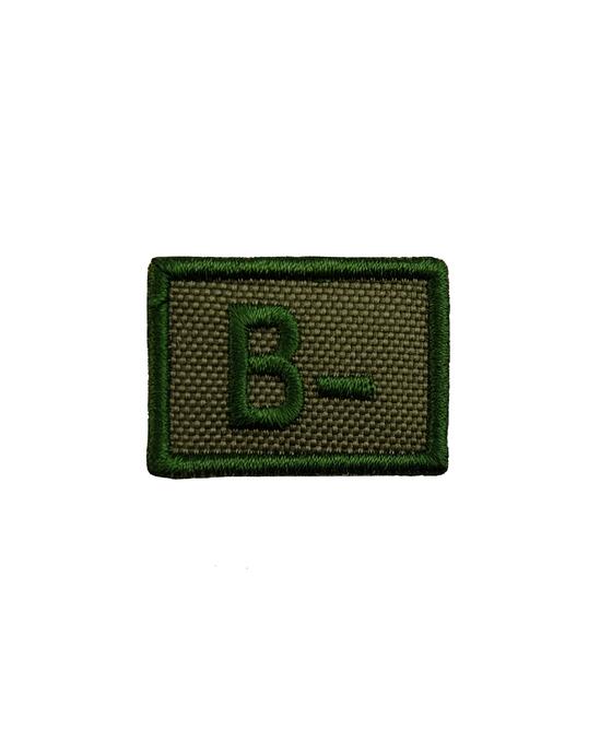 Нашивка B Negative Blood Group Green