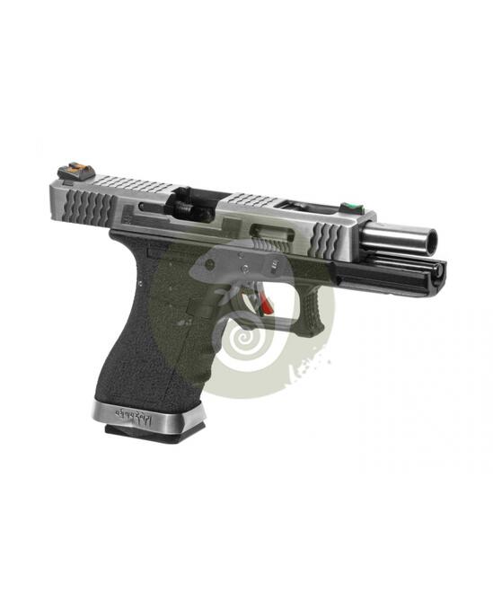 G-Force 18C SV Silver Barrel Metal Version GBB Black