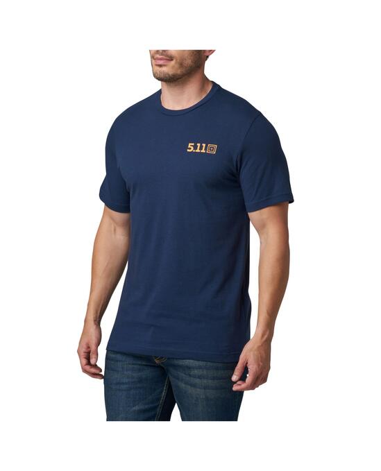Off-Road Stripe T-shirt Pacific Navy