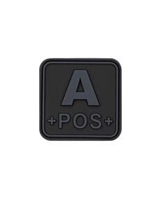 Нашивка Bloodtype Square Rubber Patch A+