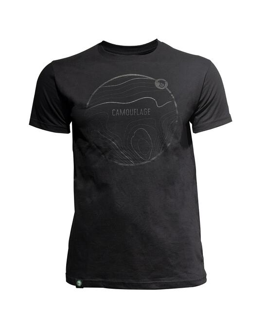 Тениска Topographic Map Black