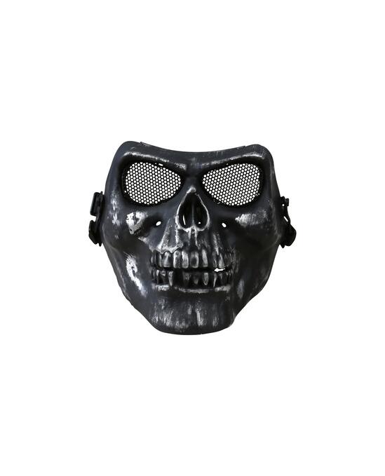 Half Face Skull Mask Black
