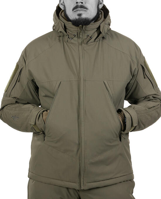 Тактическото зимно яке Delta OL 4.0 ;Brown Grey