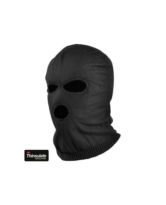 Balaclava 3 Hole Thinsulate Black
