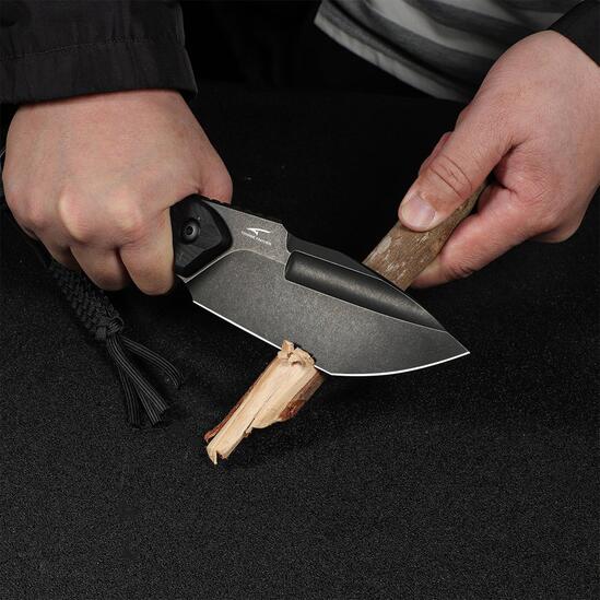 Maxwell Black G10 Handle Fixed Knife