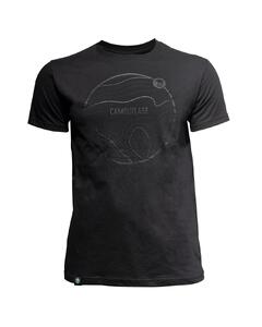 Тениска Topographic Map Black