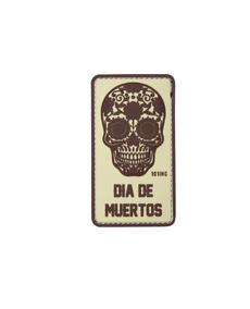Dia De Muertos Patch Beige